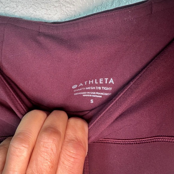 Athleta Shakti Mesh Size S High Waist Workout Athletic Leggings - Picture 7 of 7